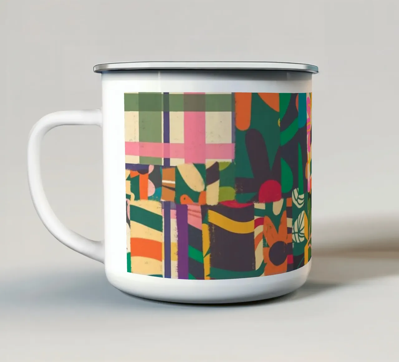 Patchwork mug en émail de GigiRosado