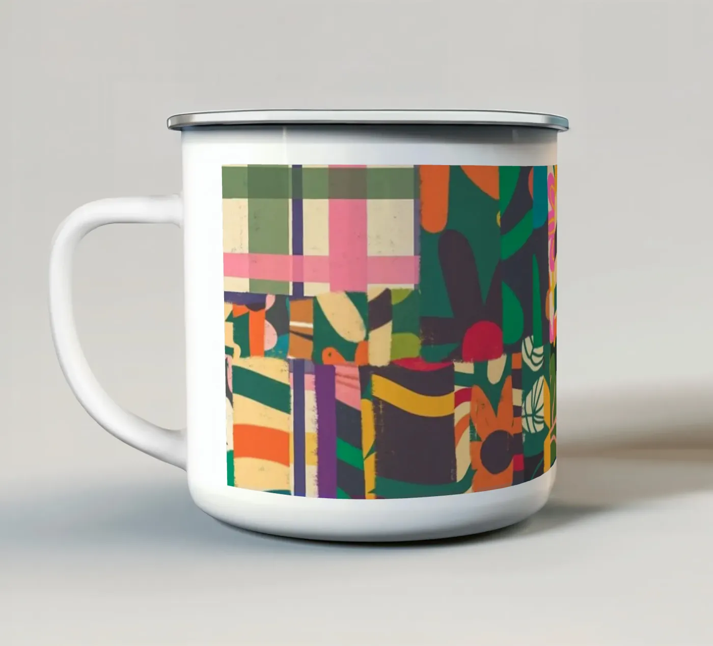 Patchwork Emaille Tasse von GigiRosado