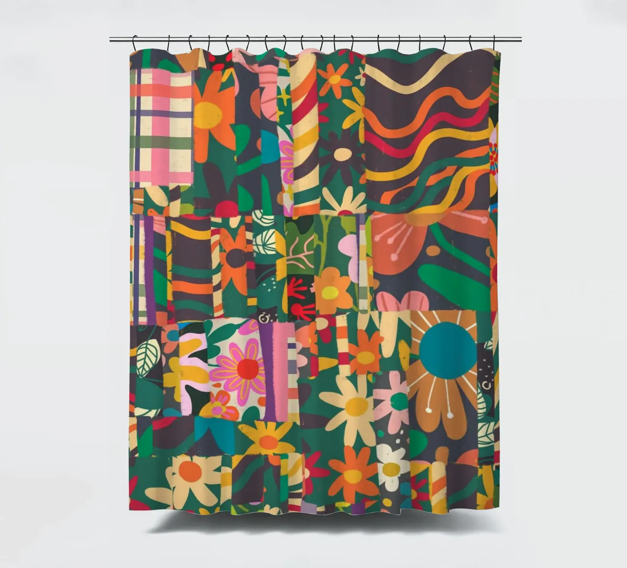 Patchwork Duschvorhang von GigiRosado