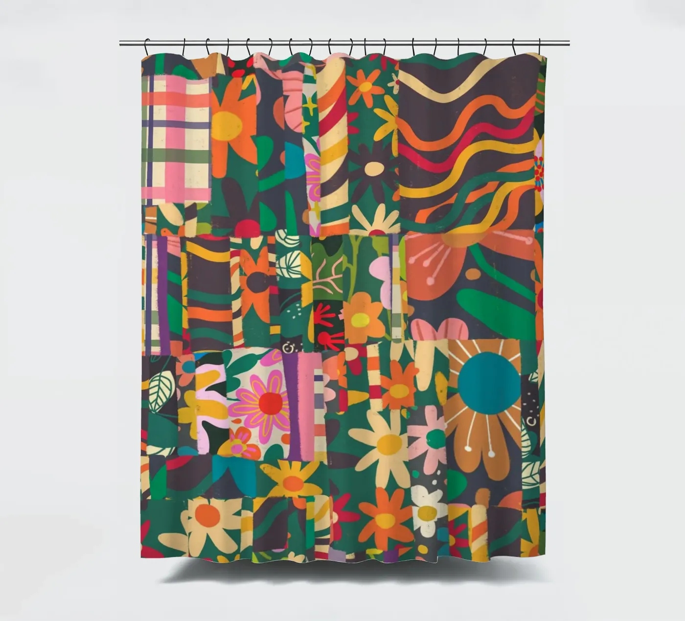 Patchwork rideau de douche de GigiRosado