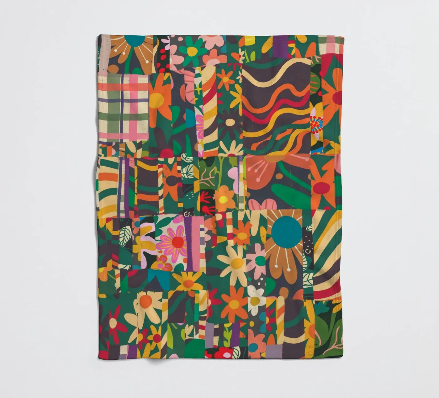 Patchwork Fleecedecke von GigiRosado