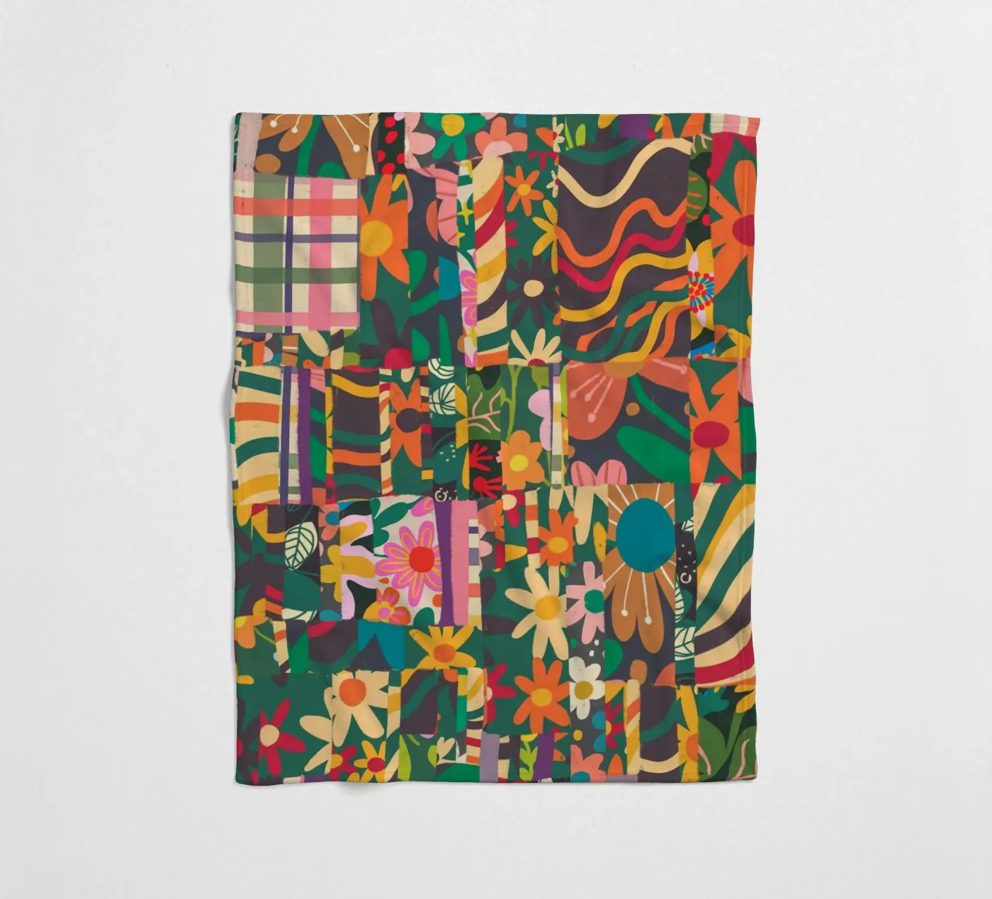 Patchwork Fleecedecke von GigiRosado