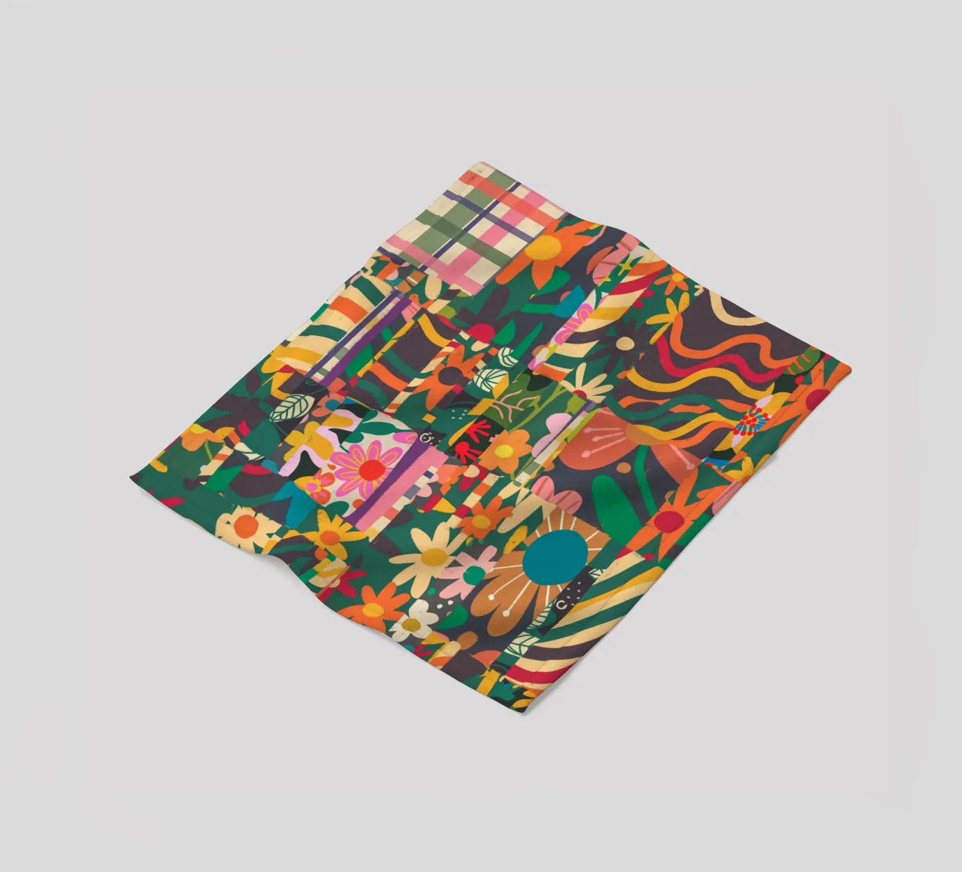 Patchwork Fleecedecke von GigiRosado