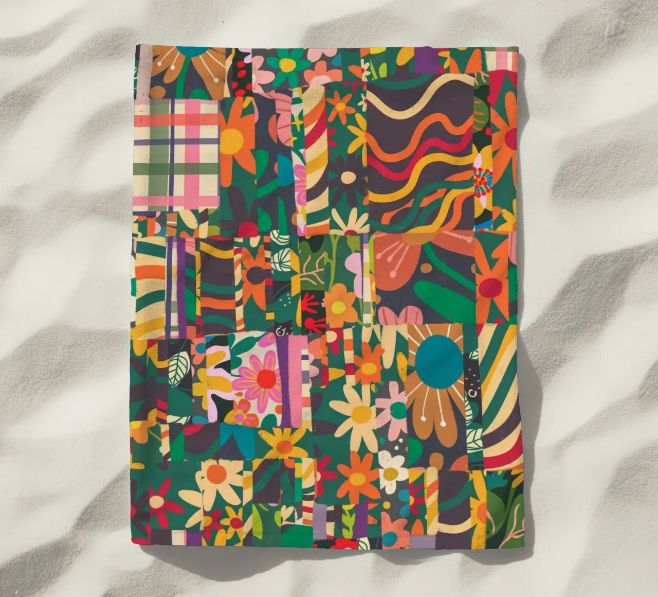 Patchwork Strandtuch von GigiRosado