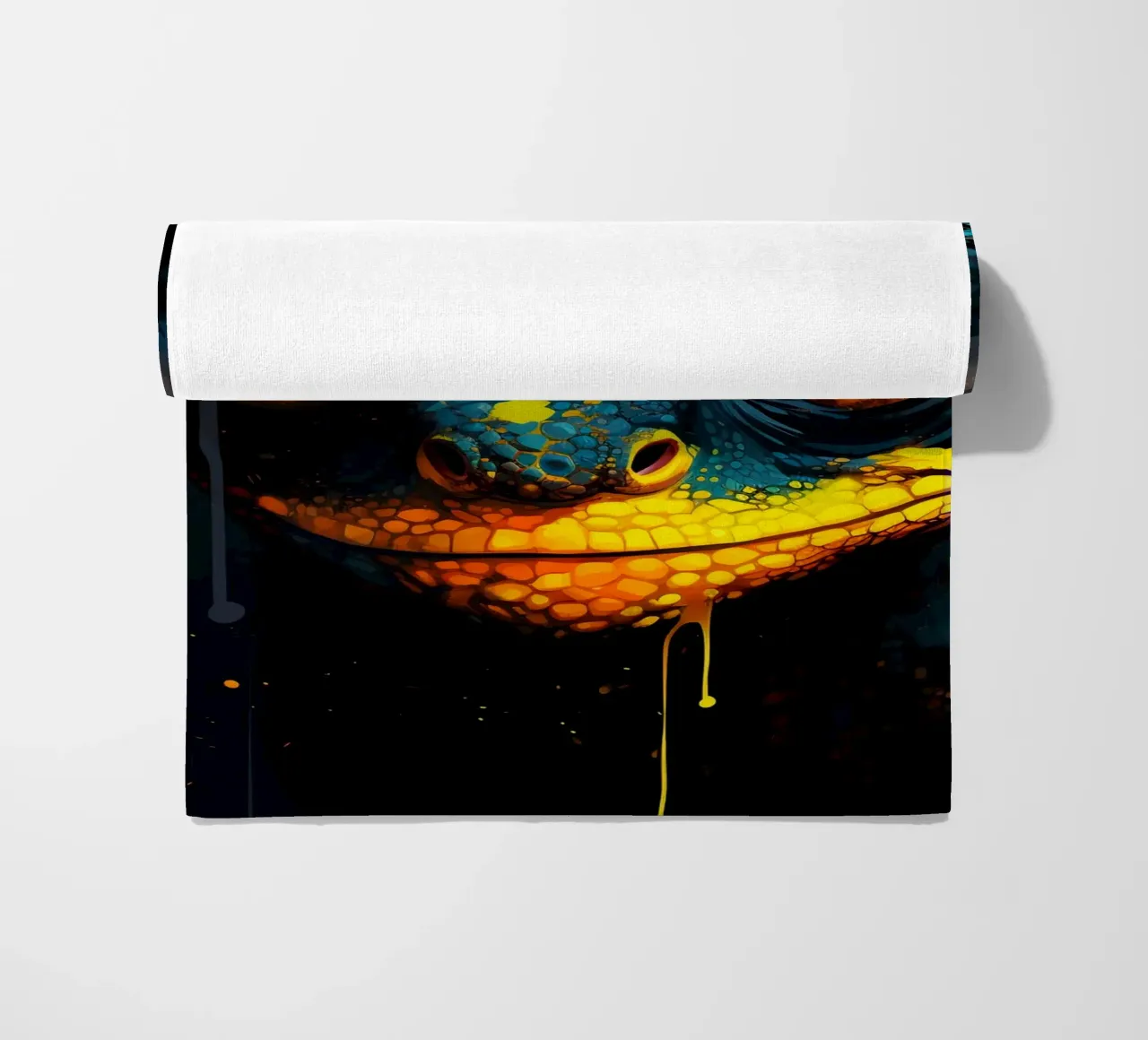 Chameleon Fantasy beach towel by Mateo