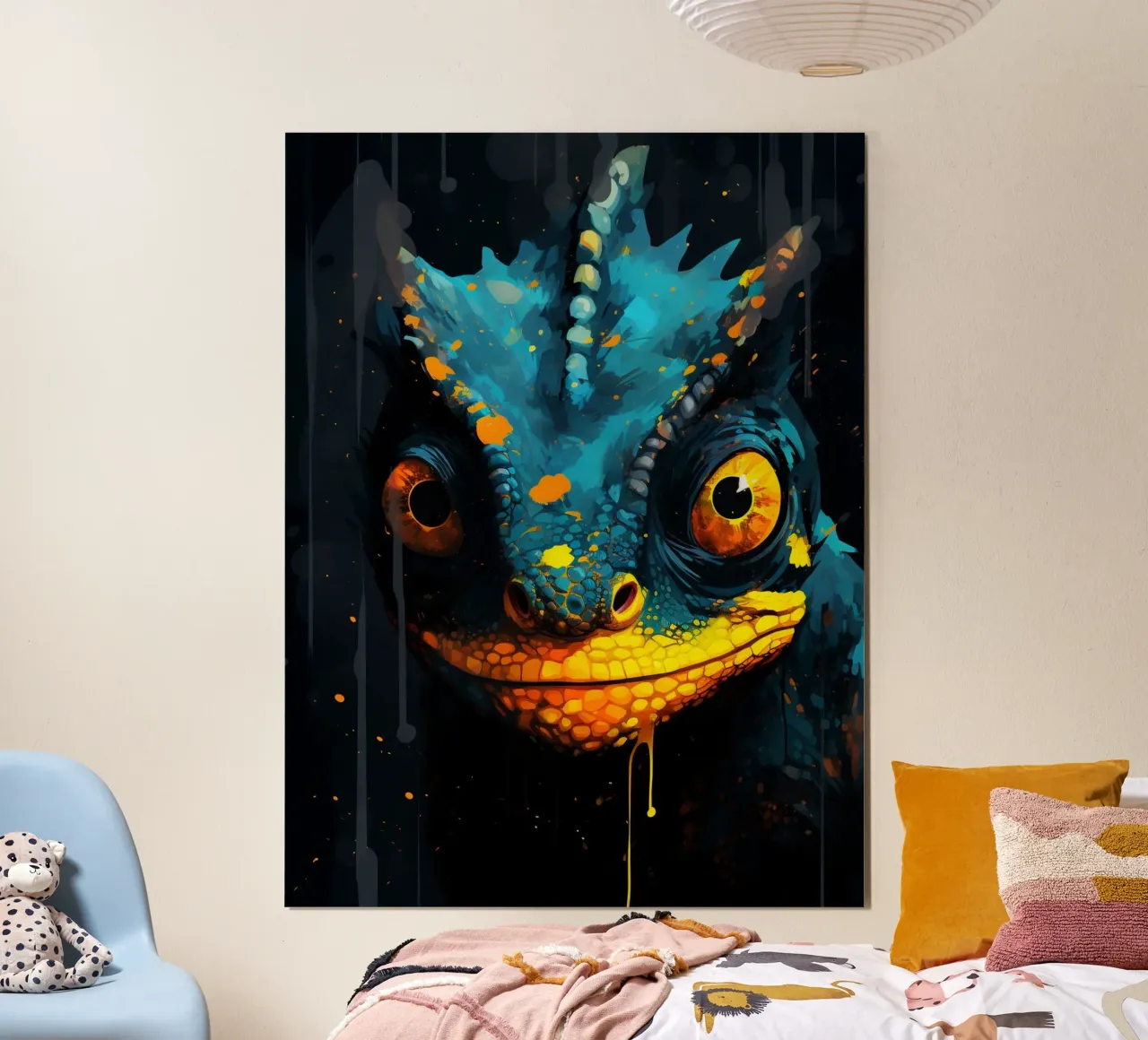 Chameleon Fantasy carta hahnemühle da Mateo