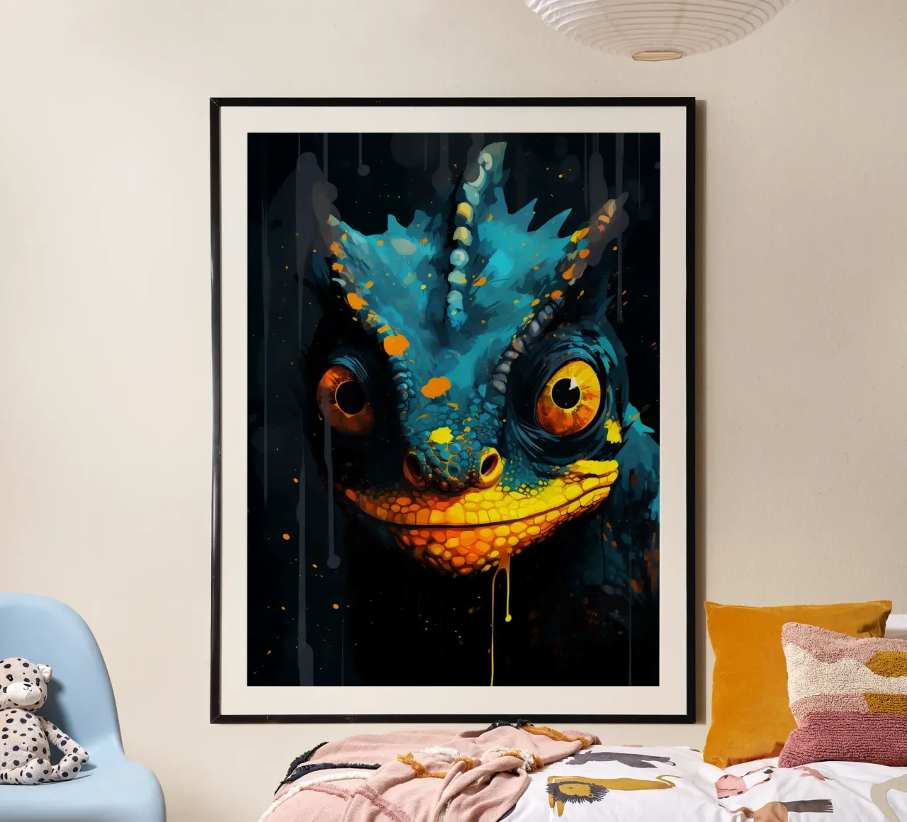 Chameleon Fantasy carta hahnemühle da Mateo