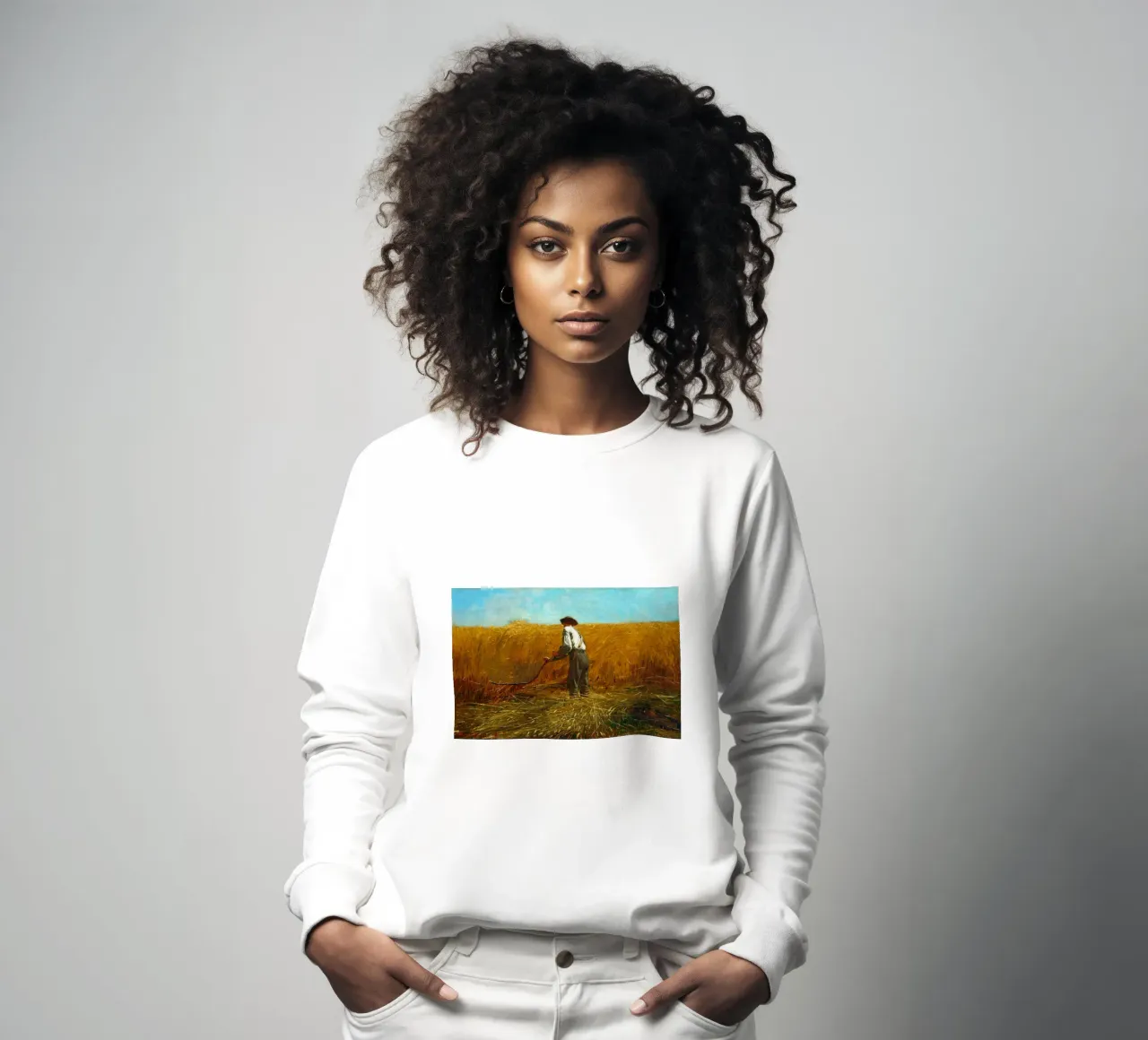 Winslow Homer - The Veteran in a New Field sweatshirt by William Store