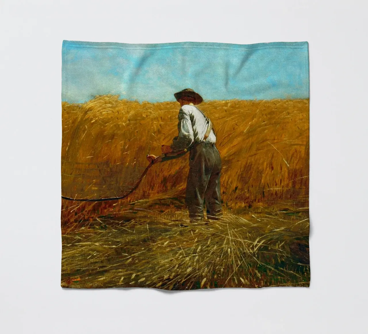 Winslow Homer - The Veteran in a New Field fleece blanket by William Store