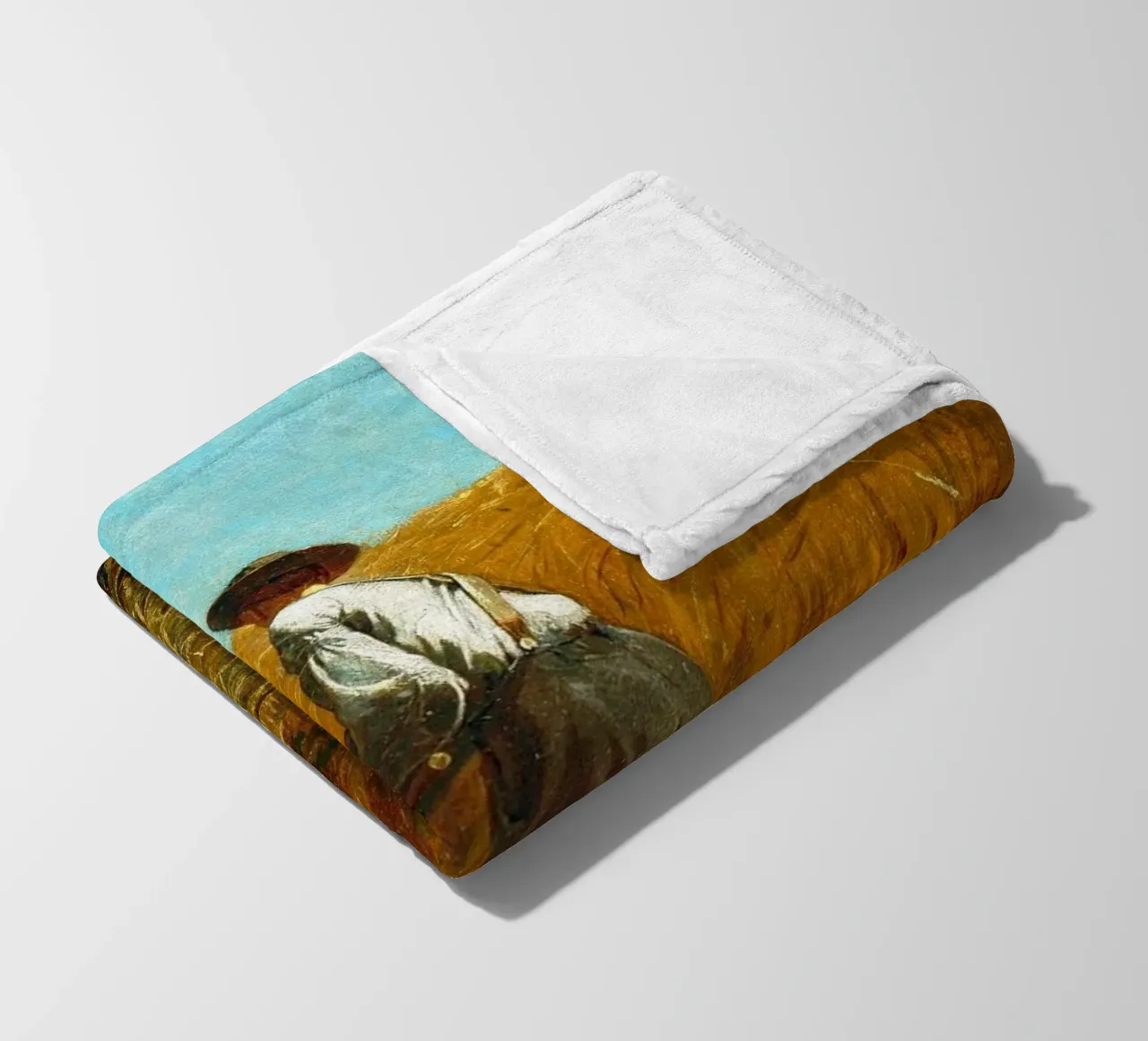 Winslow Homer - The Veteran in a New Field fleece blanket by William Store
