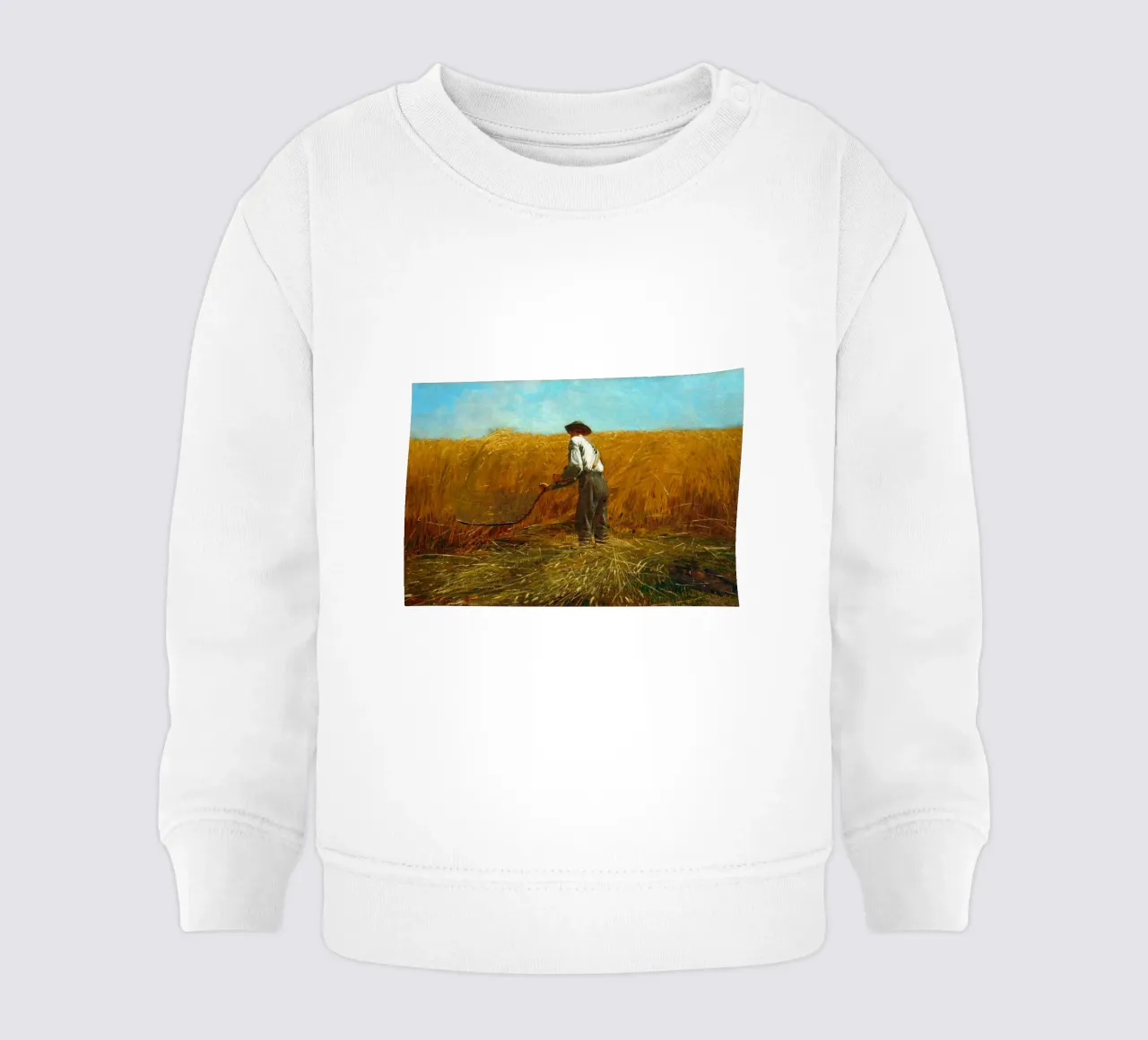 Winslow Homer - The Veteran in a New Field baby sweatshirt by William Store