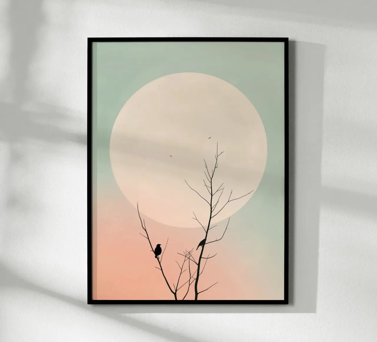 Gli uccelli e la luna carta hahnemühle da DWA