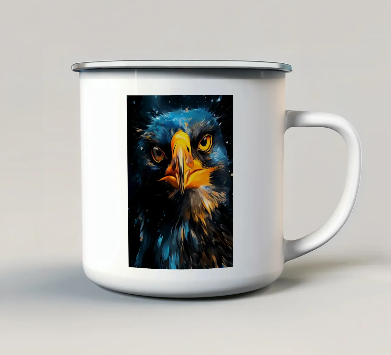 Penguin Fantasy tazza in smalto da Mateo