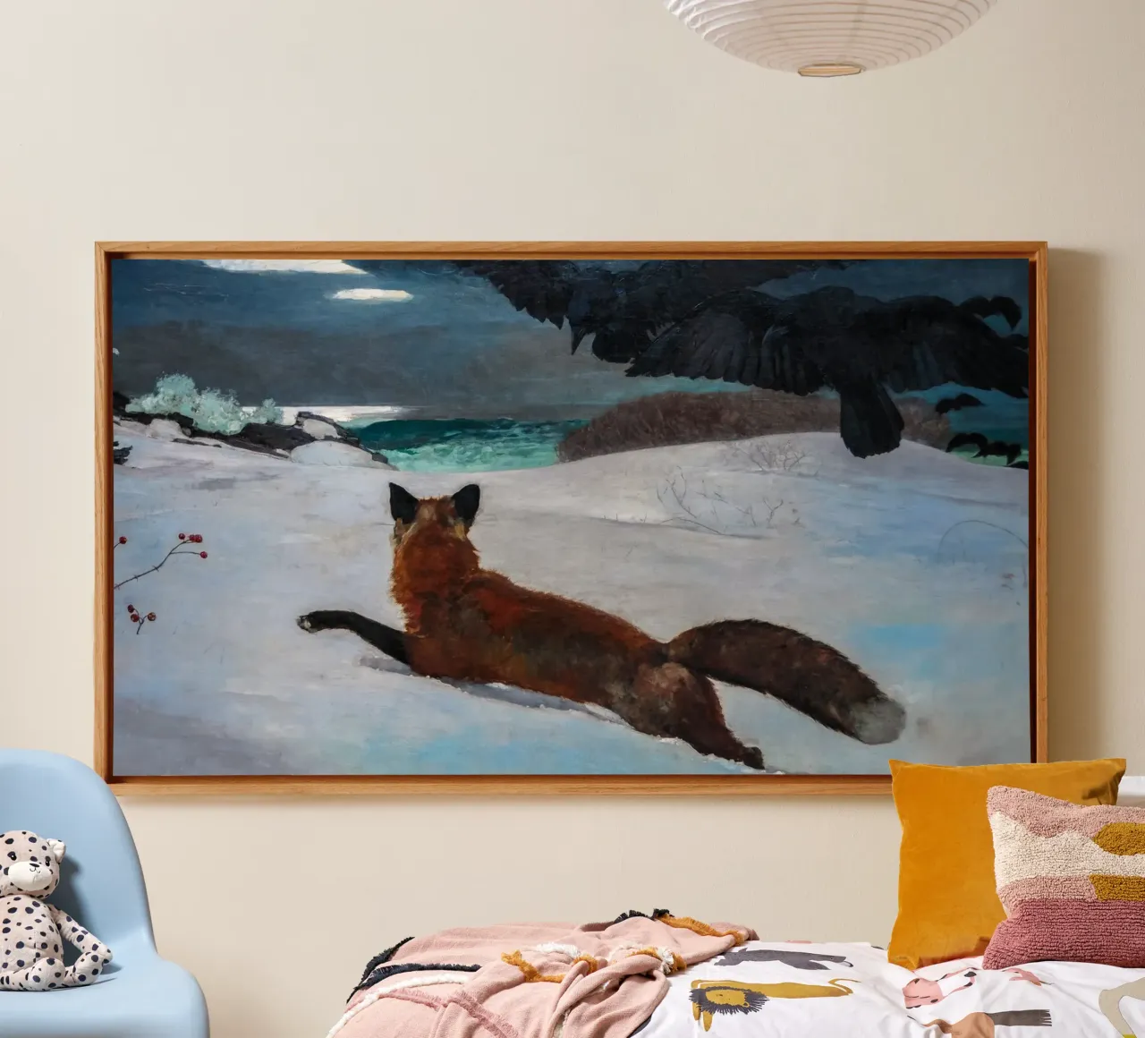 Winslow Homer - Die Fuchsjagd Leinwand mit Schattenfugenrahmen von William Store