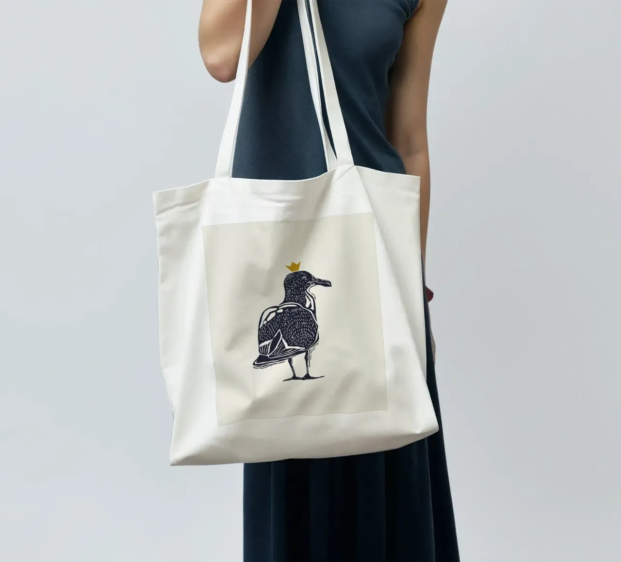 Seagull borsa in juta da Indigo Rain
