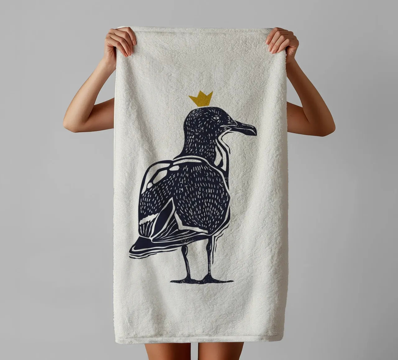 Seagull asciugamano da bagno da Indigo Rain