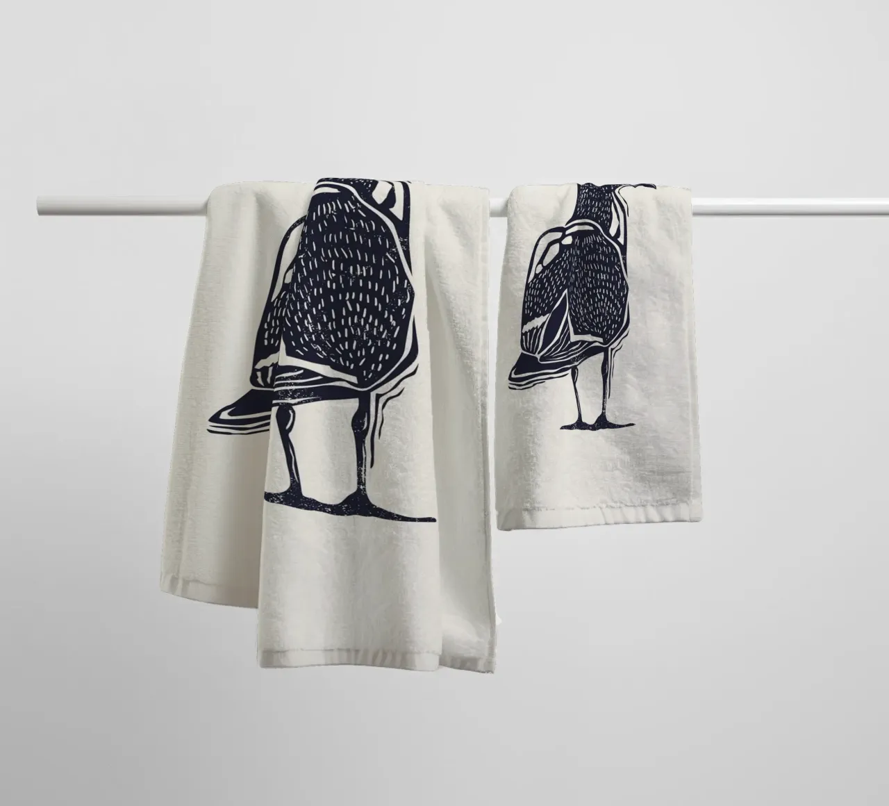 Seagull asciugamano da bagno da Indigo Rain