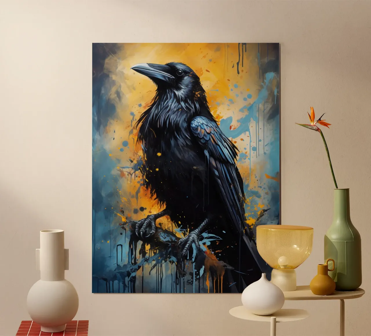 Raven Fantasy carta hahnemühle da Mateo