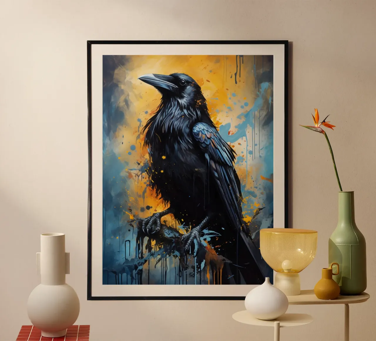 Raven Fantasy carta hahnemühle da Mateo