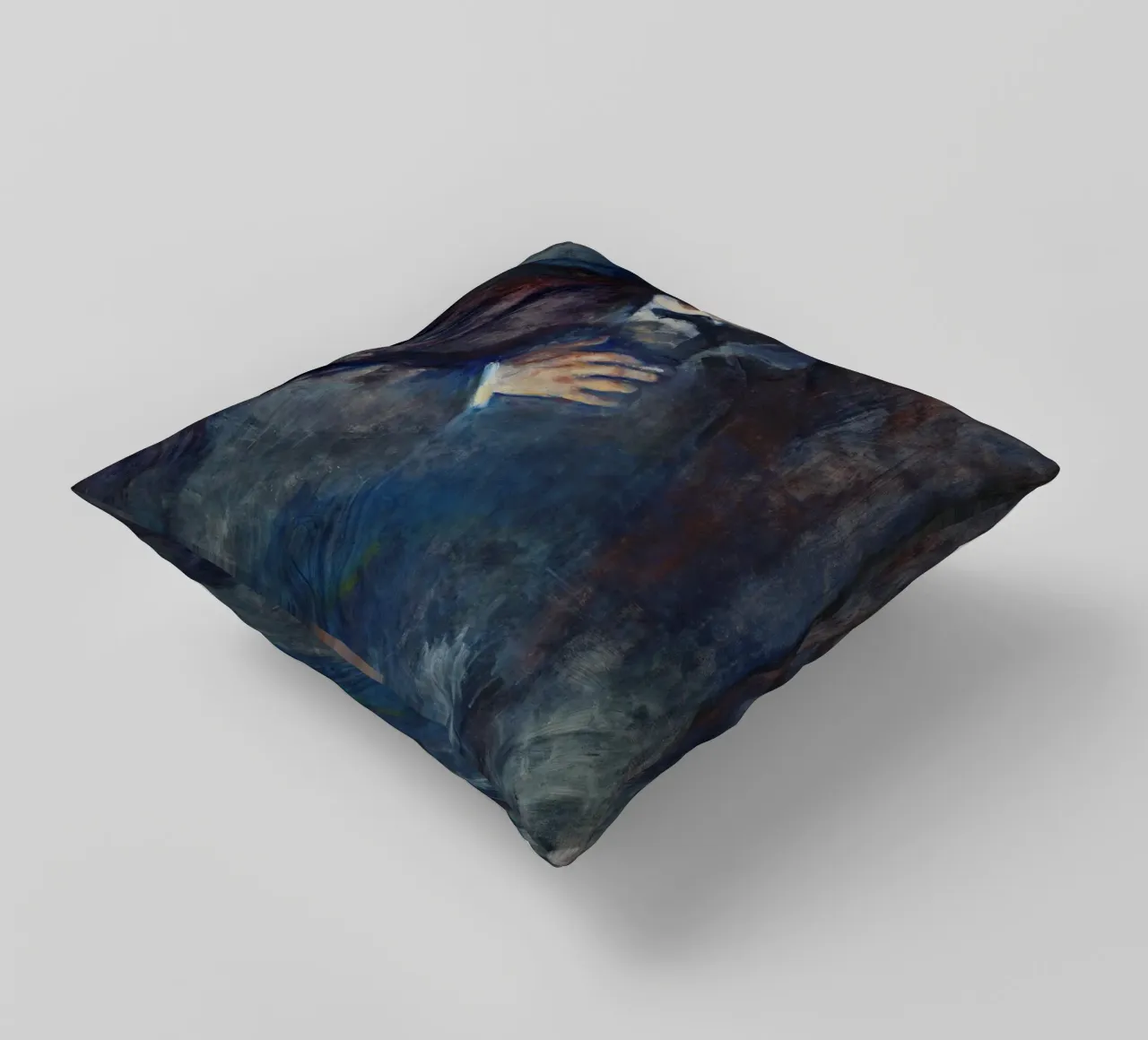 Edvard Munch - Autoritratto con sigaretta accesa cuscino da Timeless Artworks