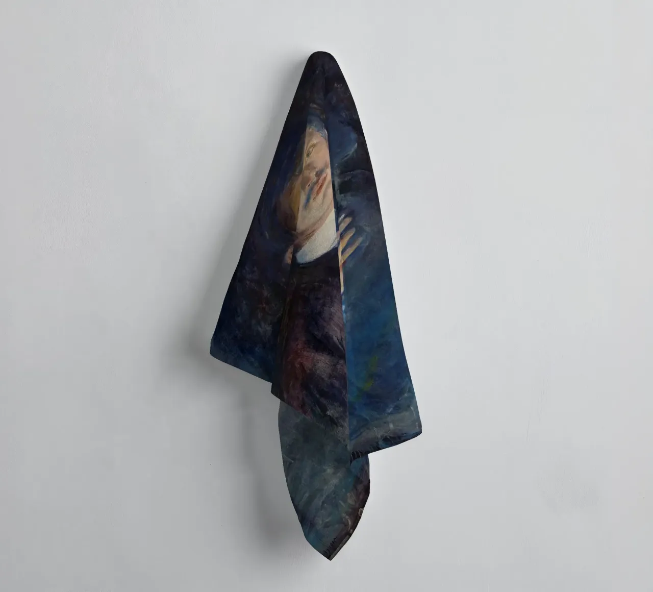 Edvard Munch - Selbstporträt mit brennender Zigarette Handtuch von Timeless Artworks