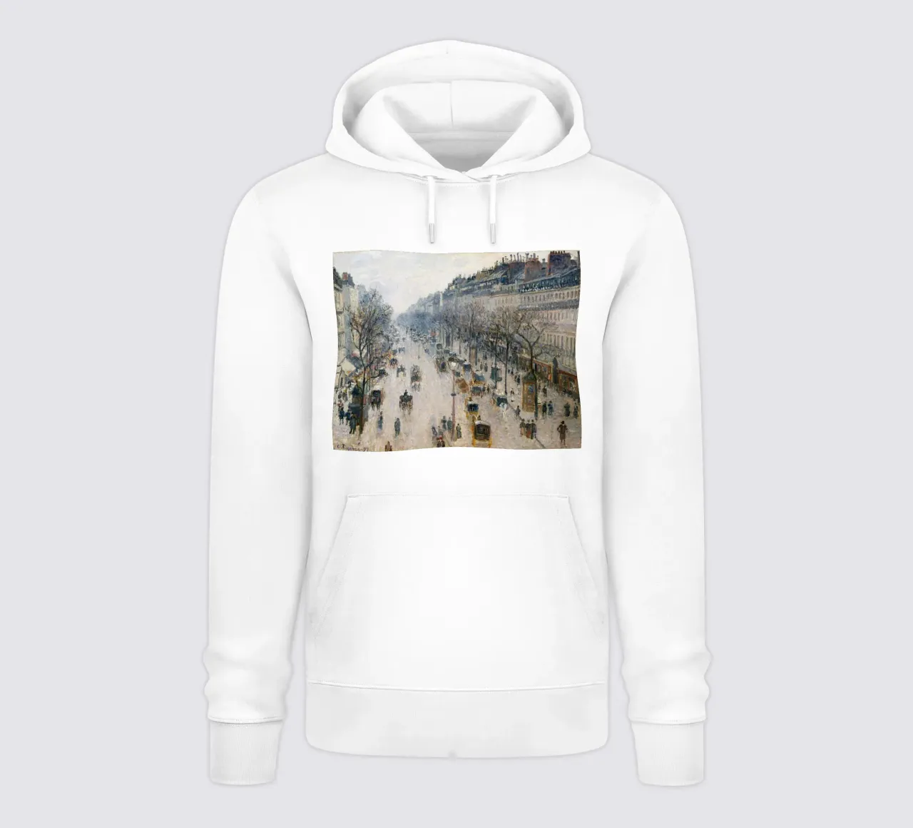 Pissarro - Il boulevard Montmartre in una mattina d'inverno felpa con cappuccio da Timeless Artworks