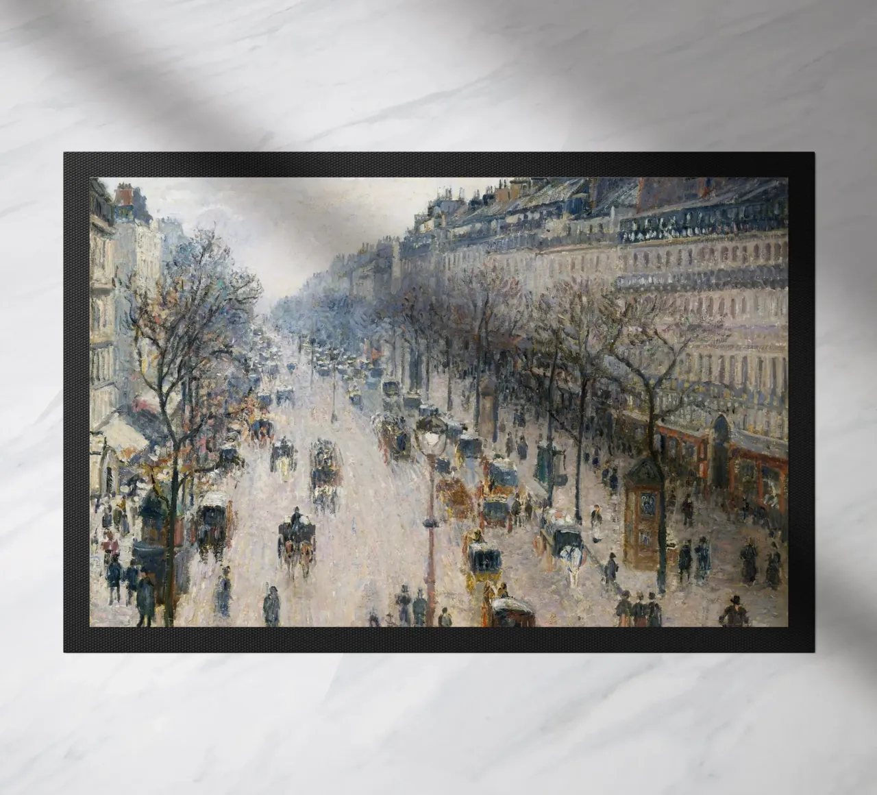 Pissarro - Il boulevard Montmartre in una mattina d'inverno zerbino da Timeless Artworks