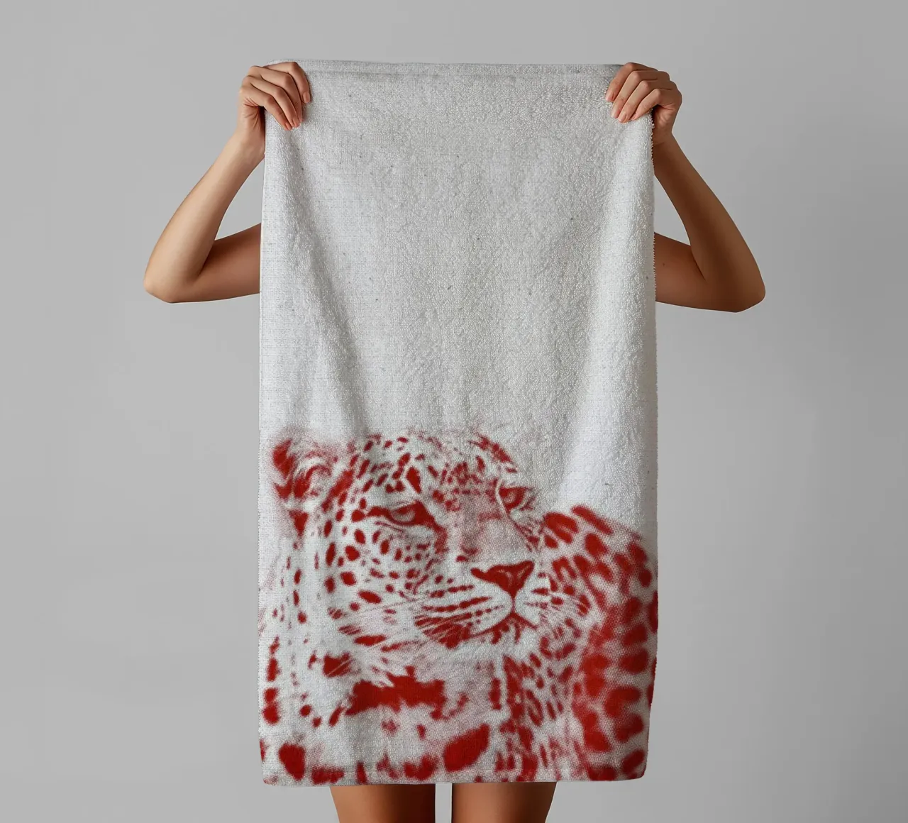 Leopard asciugamano da bagno da Froilein Juno