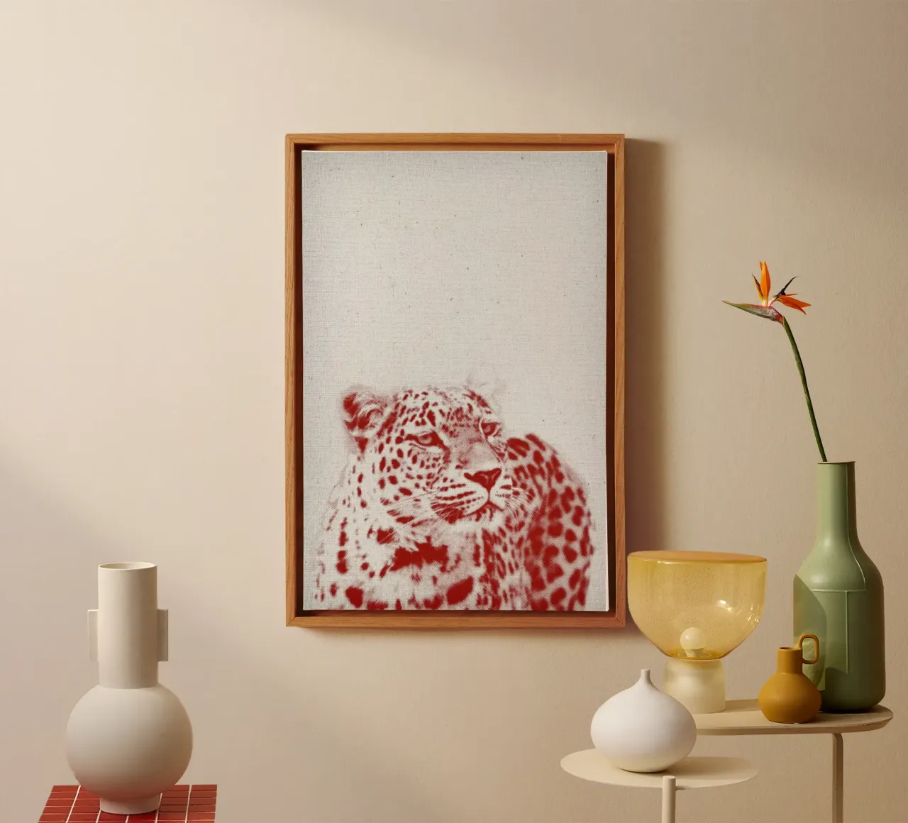 Leopard tela con Cornice a cassetta da Froilein Juno