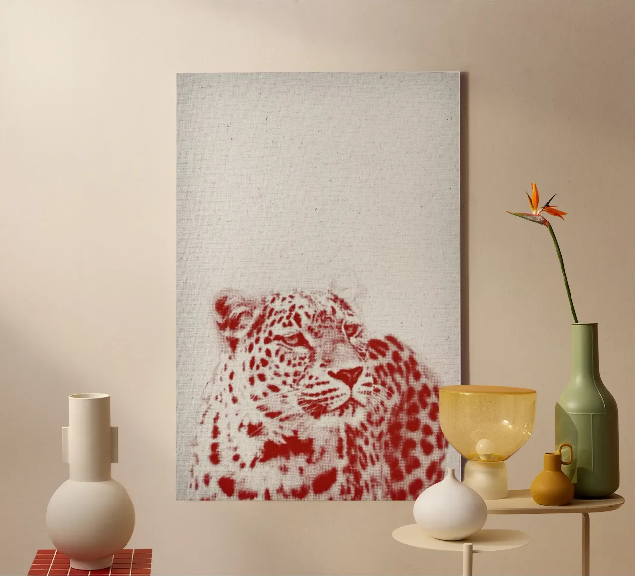 Leopard tela con Cornice a cassetta da Froilein Juno