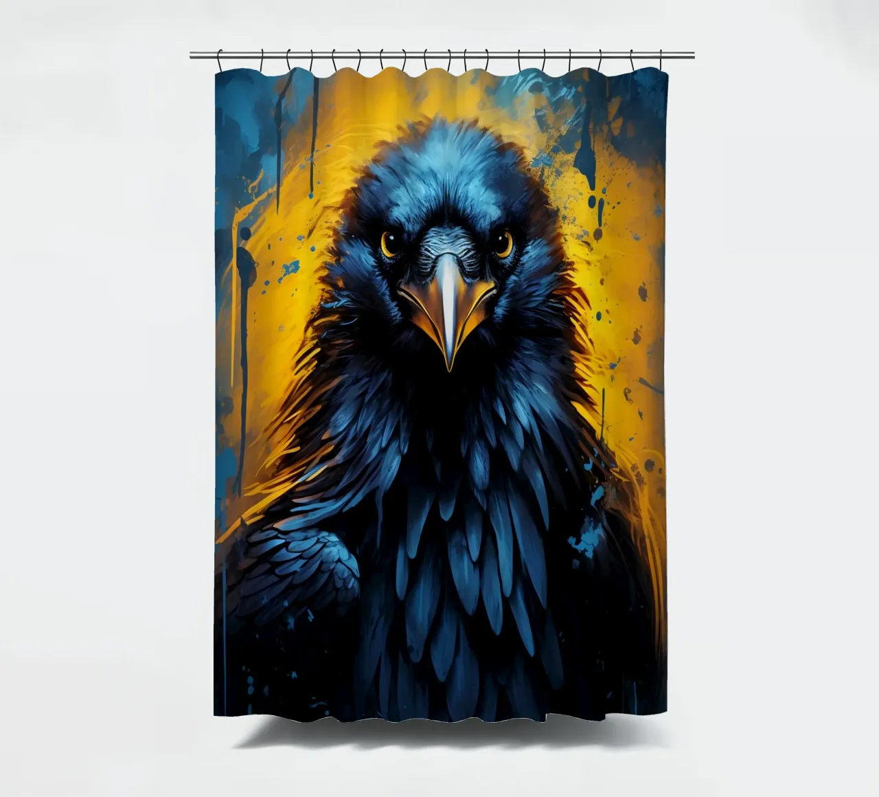 Raven Fantasy 2 shower curtain by Mateo