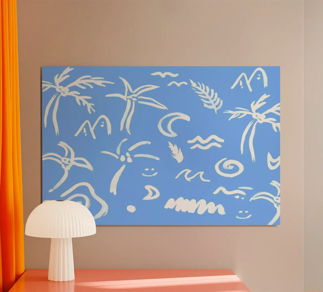 Bring Summer Back poster con telaio in plastica da Daniela Roessler