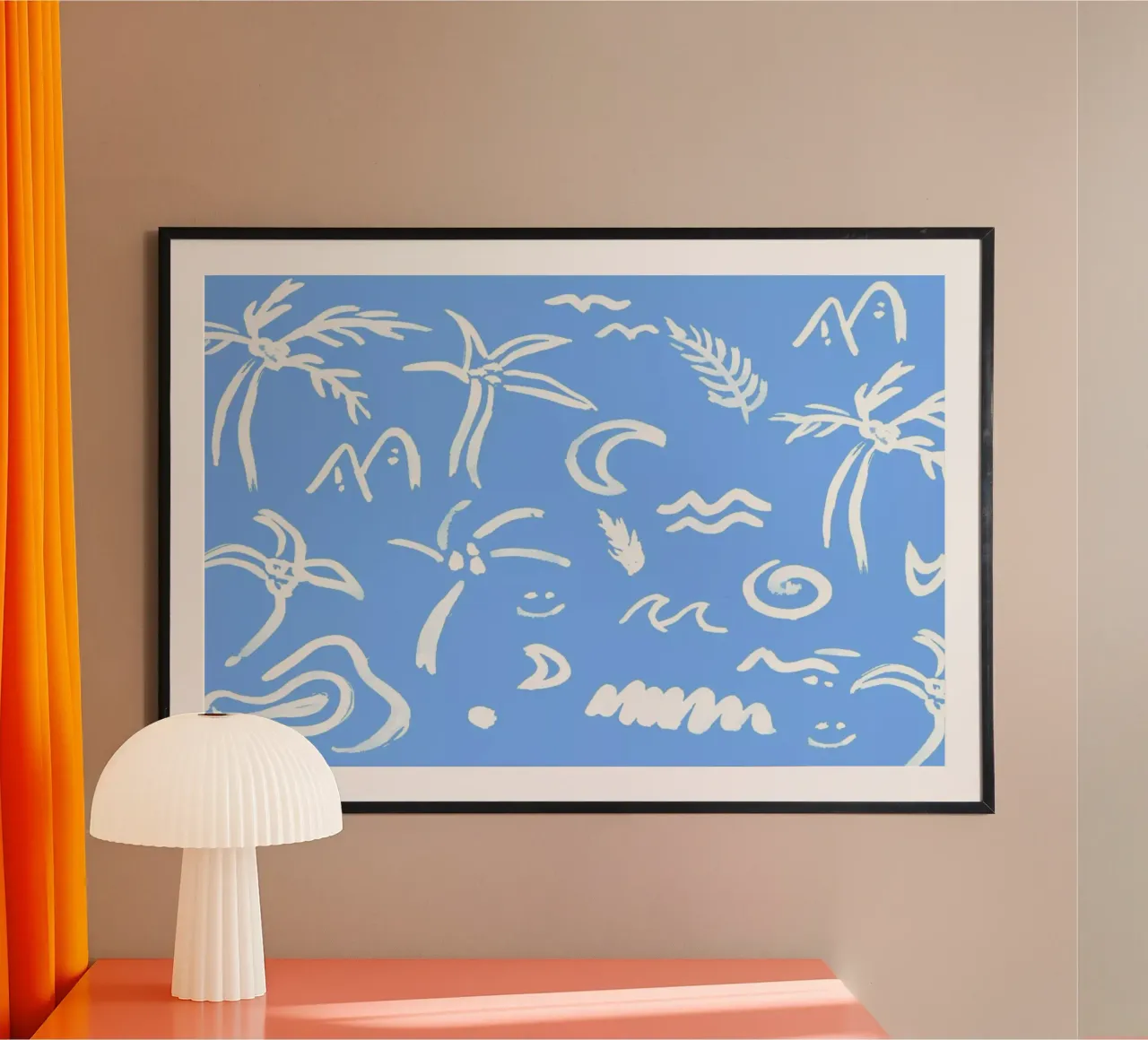 Bring Summer Back poster con telaio in plastica da Daniela Roessler