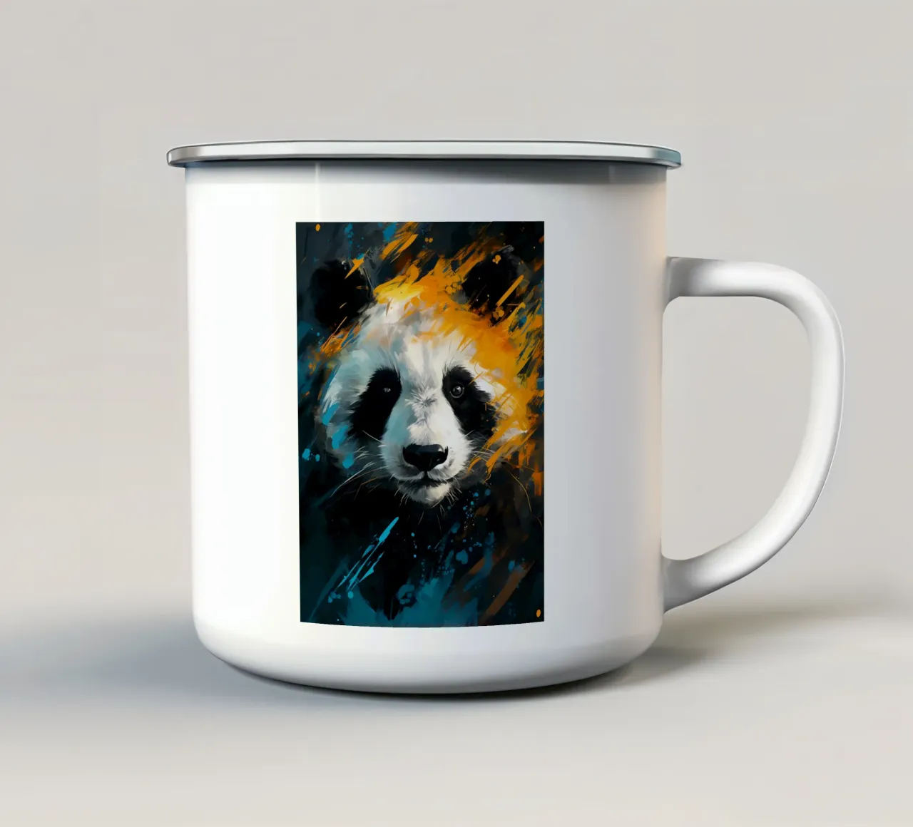 Panda Fantasy tazza in smalto da Mateo
