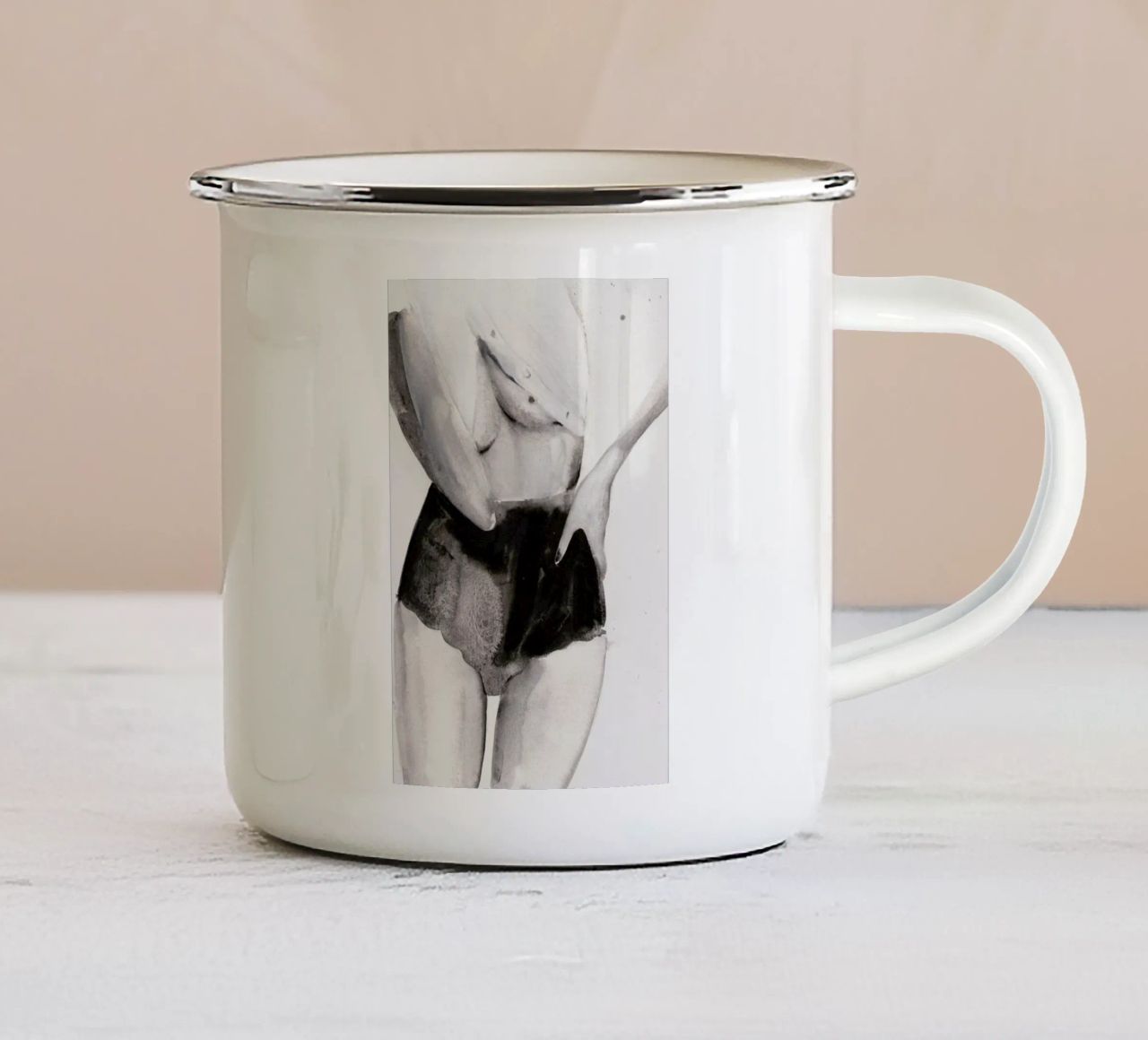 Dance with Me tazza in smalto da Victoria Verbaan