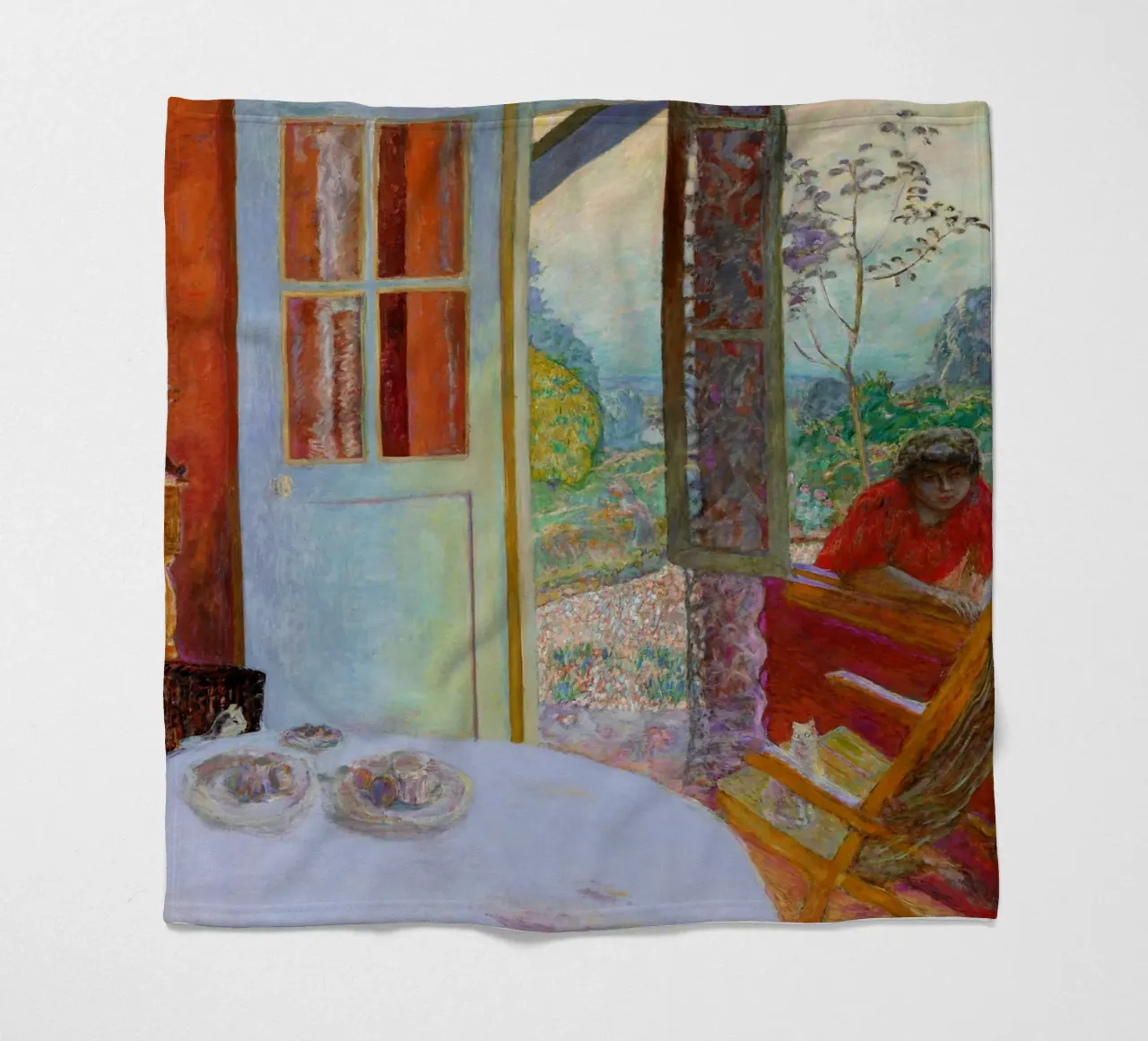 Pierre Bonnard - La sala da pranzo in campagna coperta in pile da Timeless Artworks