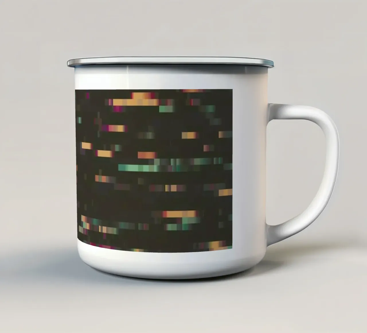 Pixelmania XI tazza in smalto da Metron