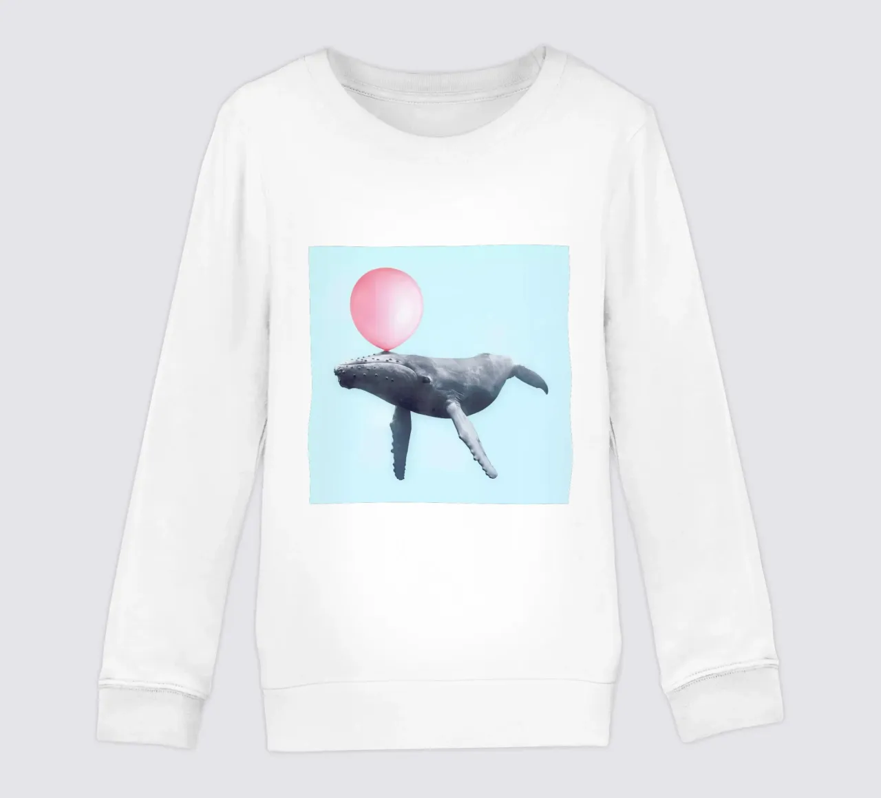 Bubblegum Whale felpa bambino da Paul Fuentes Design