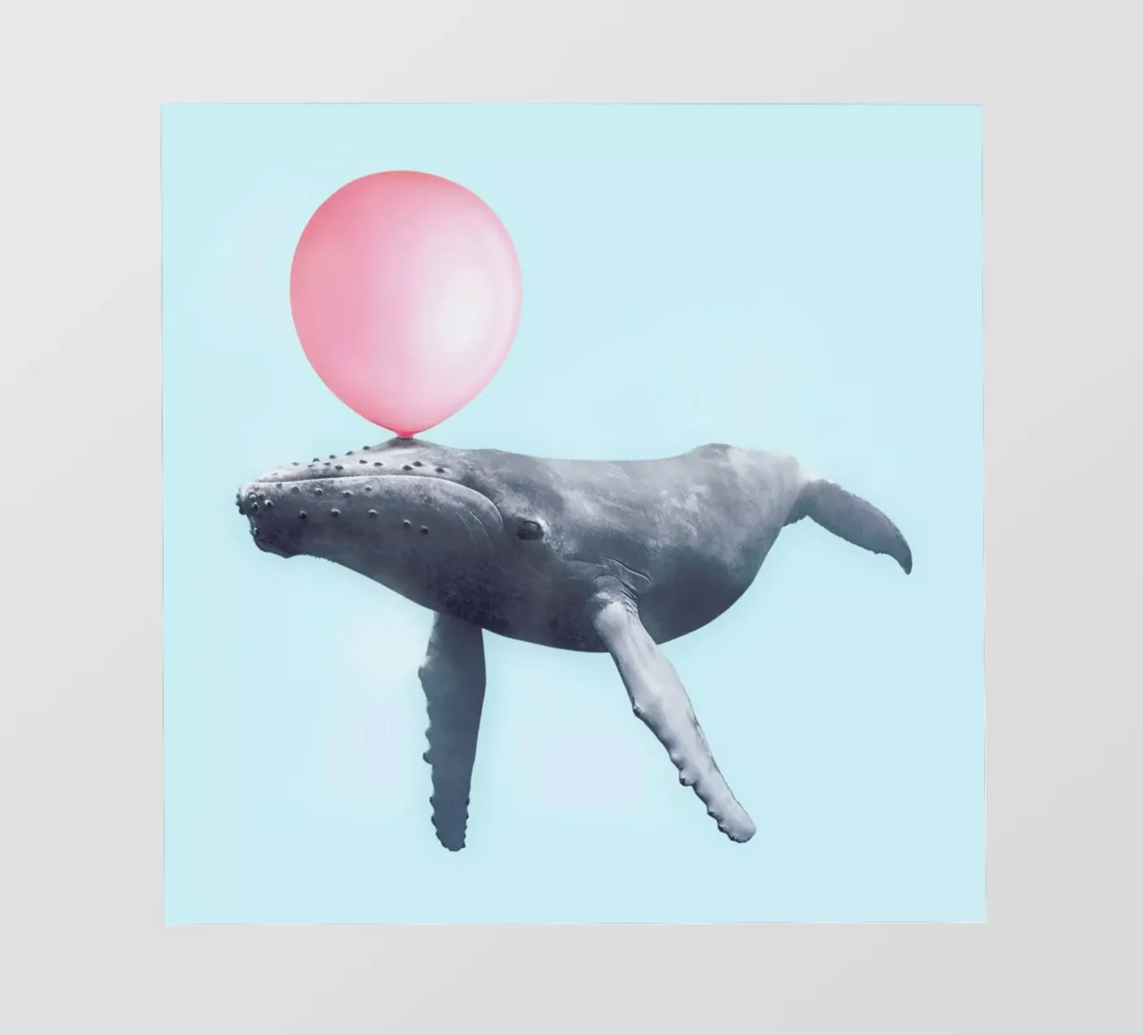 Bubblegum Whale telo in pvc da Paul Fuentes Design