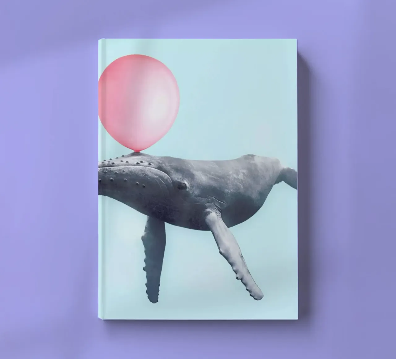 Bubblegum Whale notebook by Paul Fuentes Design