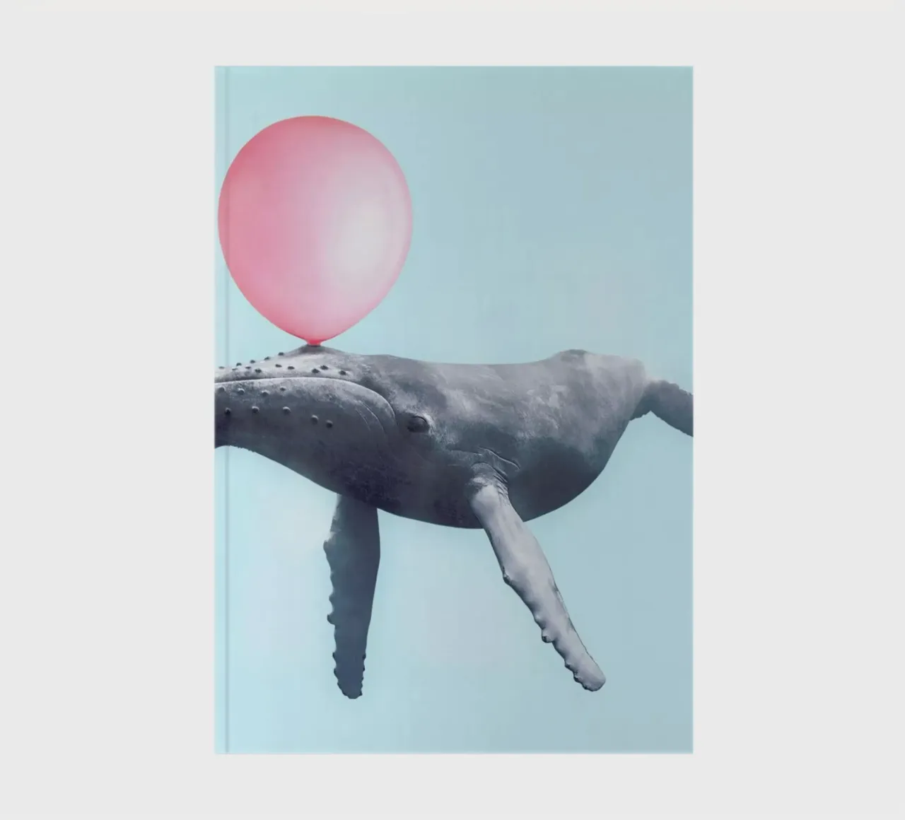 Bubblegum Whale notebook by Paul Fuentes Design