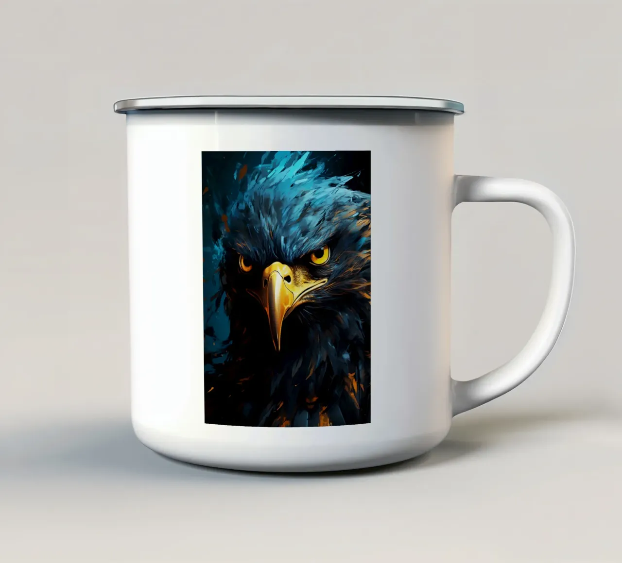 Eagle Fantasy tazza in smalto da Mateo
