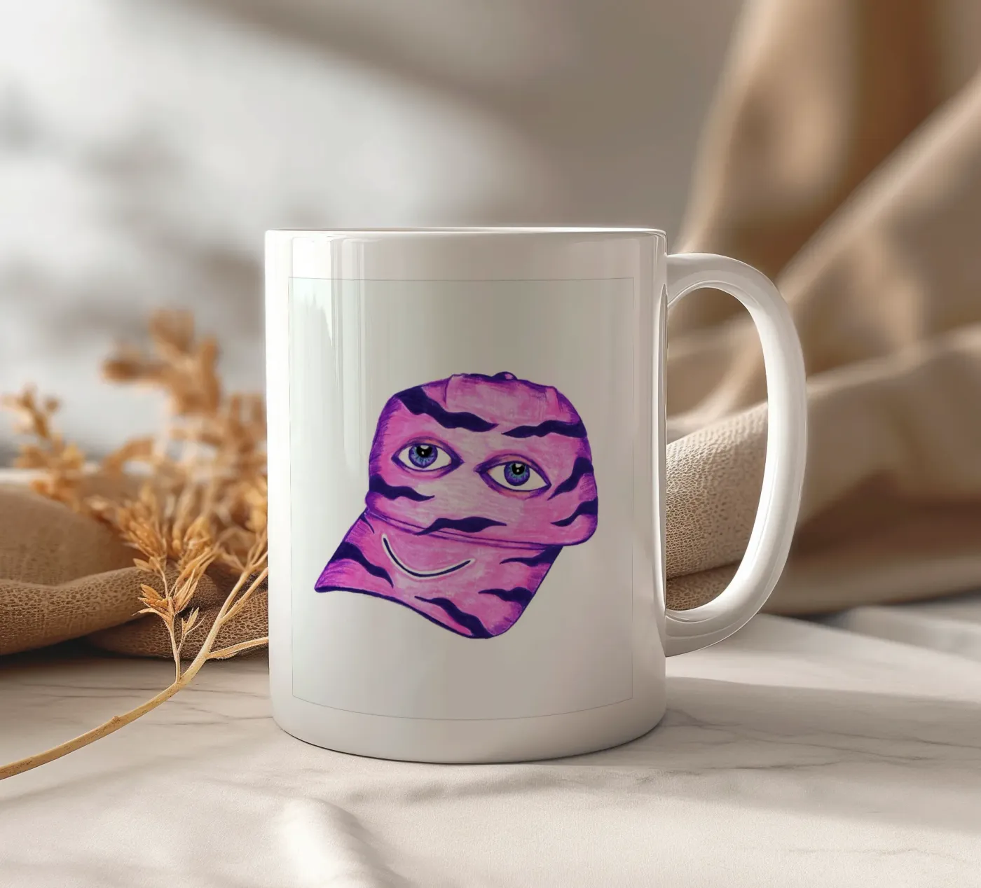 Buds ceramic mug by Daniela Roessler