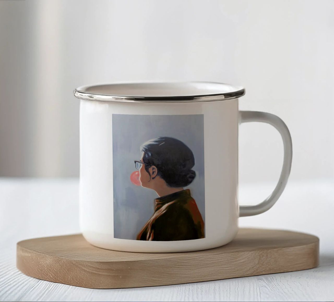 Should I Stay or Should I Go tazza in smalto da Alexander Grahovsky