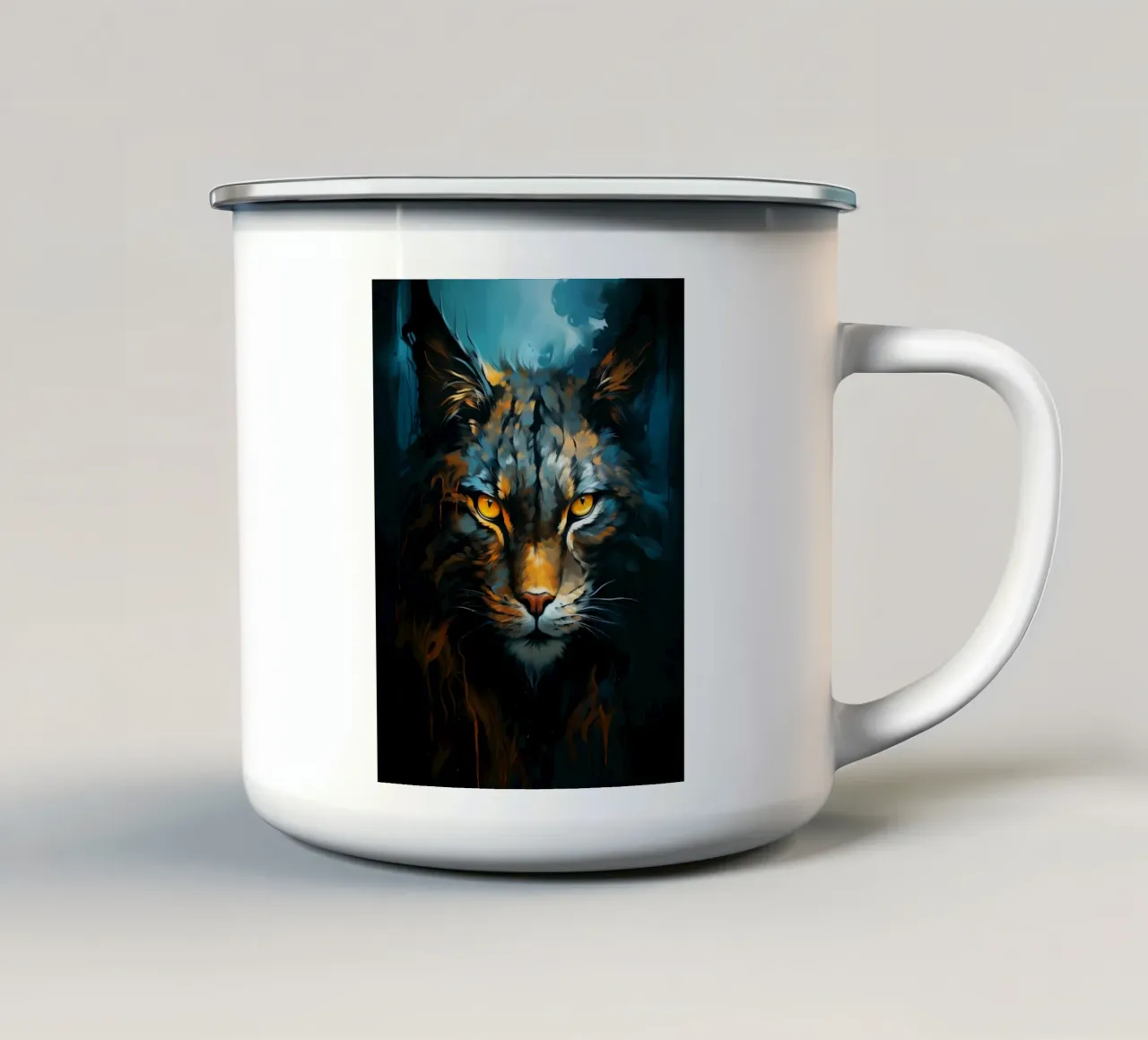Lynx Fantasy tazza in smalto da Mateo