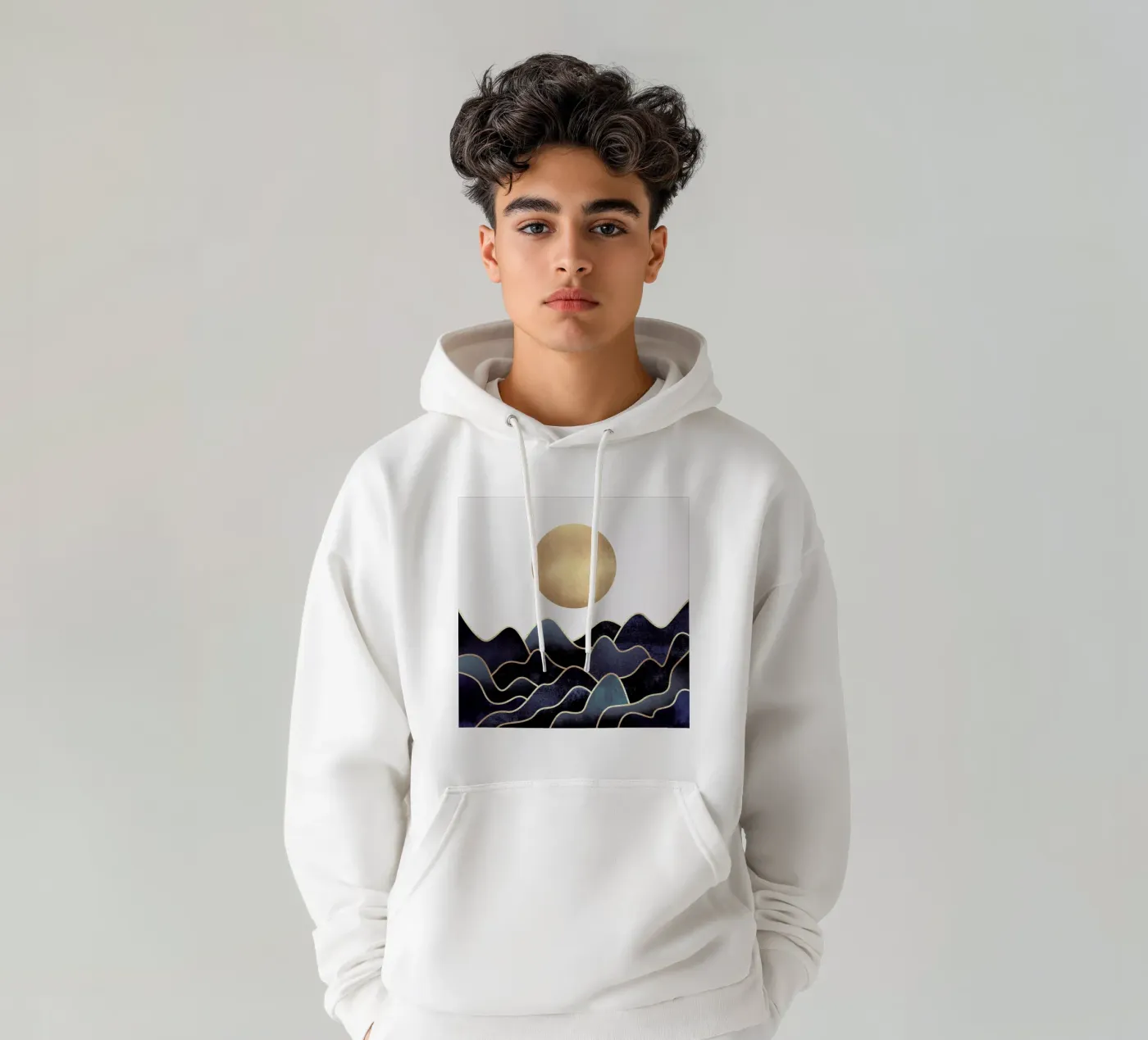 Waves felpa con cappuccio da Elisabeth Fredriksson