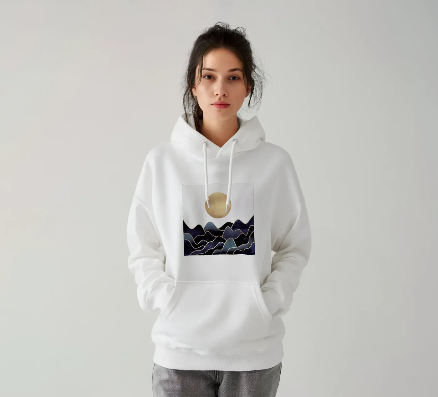 Waves hoodie by Elisabeth Fredriksson