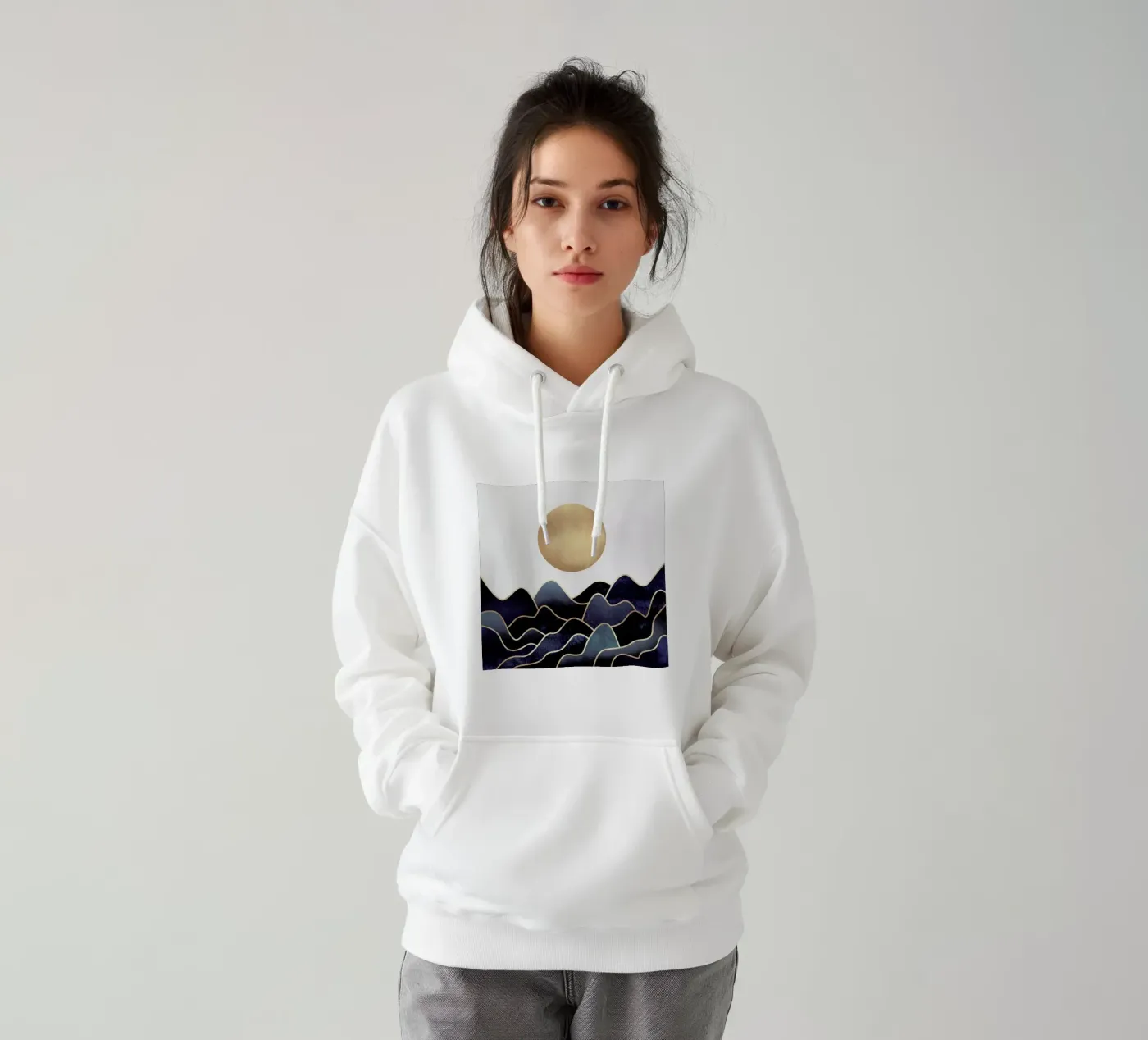 Waves hoodie by Elisabeth Fredriksson