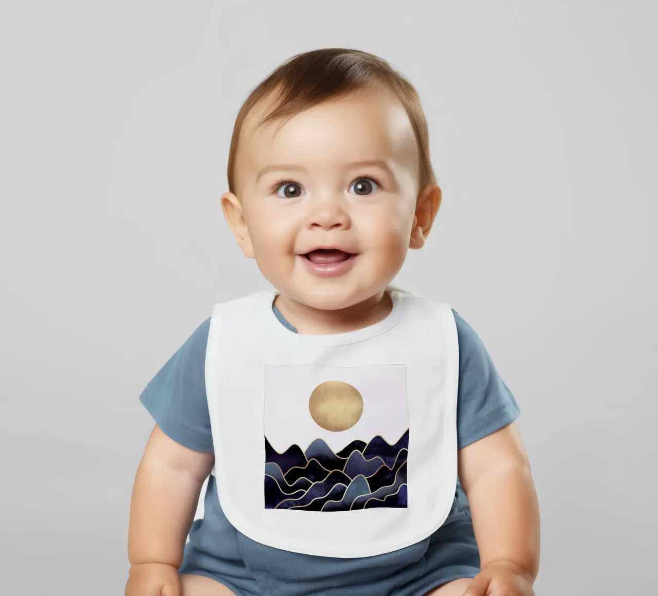 Waves Babylätzchen von Elisabeth Fredriksson