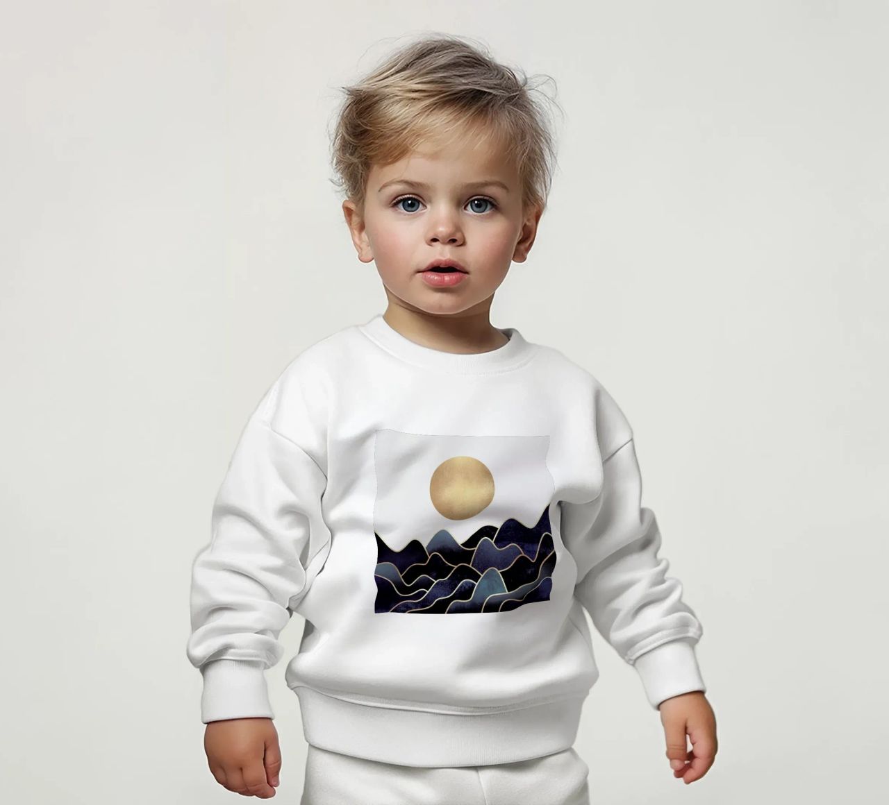 Waves felpa neonato da Elisabeth Fredriksson